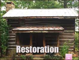 Historic Log Cabin Restoration  Fort Belvoir, Virginia